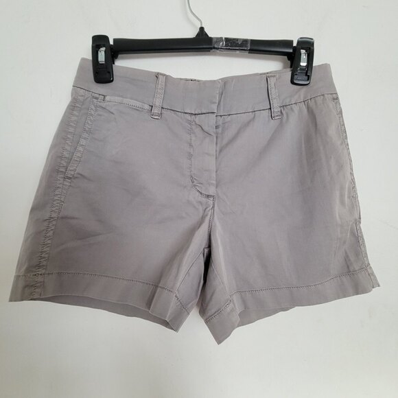 NEW J. Crew Chino Gray Cotton Blend 4in Shorts Style G2331 Size 00 - Picture 3 of 15
